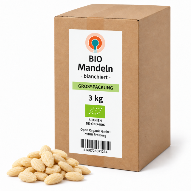 Bio-Mandeln blanchiert 3kg